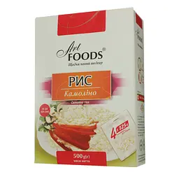 Рис Art Foods Камоліно, 500 г (4 упаковки по 125 г) (780645) - мініатюра 6