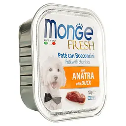Вологий корм Monge Dog Fresh з качкою, 100 г - мініатюра 2