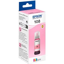 Контейнер з чорнилом Epson 108 EcoTank L8050/L18050 light magenta (C13T09C64A)