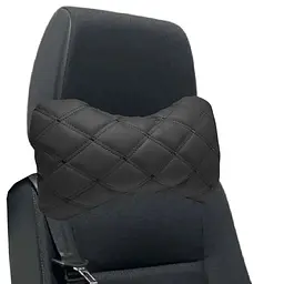 Авто Подушка на підголівник Rombus Чорний ромб (Екошкіра) 1 шт