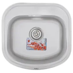 Кухонна мийка Haiba 49x47 satin HB0537, Нержавіюча сталь