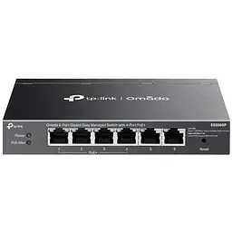 Комутатор ES206GP 6xGE (4xPoE), 65W, WebSmart TP-Link teh0018251