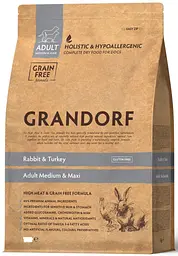 Сухий корм Grandorf Rabbit & Sweet Potato Adult All Breeds із кроликом та індичкою для дорослих собак усіх порід 10 кг (5404009594129)