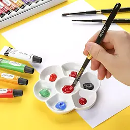 Порцелянова палітра для акварелі Квітка 12×12см MEEDEN - мініатюра 7