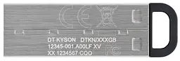 Flash Drives DataTraveler Kyson 64GB USB 3.2 (DTKN/64GB) Silver/Black Kingston teh0023315 - мініатюра 4