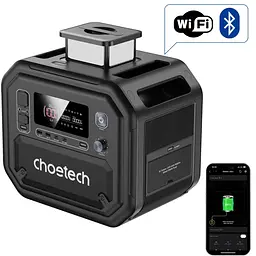 Зарядна станція Choetech BS064 2500Вт (2160Вт/г) AC,LiFePo4,MPPT, UPS, PD100 Вт - мініатюра 4