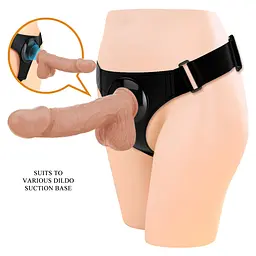 Страпон Pretty Love Harness Briefs Jerry тілесний - мініатюра 2