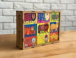 Пазл дерев`яний UkrainianPuzzles Звірі Примаченко - мініатюра 3