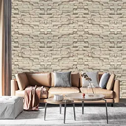 Самоклеюча 3D панель 3D Loft під бежеву катеринославську цеглу в рулоні 20 м 20000x700x3мм - мініатюра 3