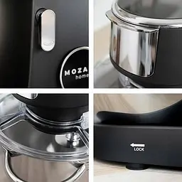 Планетарний тістоміс Mozano Kitchen Advanced з підігрівом 6.2 л 3200 Вт 11 швидкостей - мініатюра 9