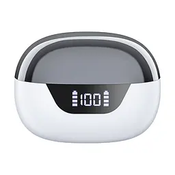Бездротові навушники Choetech BH-T60 White TWS, Bluetooth 5.3, ANC+ENC, LED-дисплей (43-00135) - мініатюра 3