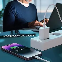 Комплект із 3 зарядних пристроїв USB C потужністю 25 Вт для iPhone - мініатюра 5