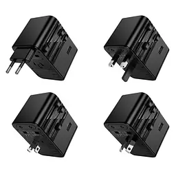 Мережевий зарядний пристрій Hoco AC32 2 USB/3 Type-C PD 45W чорний - мініатюра 7