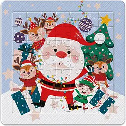 Пазли тришарові Interdruk Christmas Santa 49 шт. (376305) - мініатюра 2
