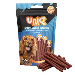 Ласощі для собак UniQ PETS М'які палички з ягняти 250 г