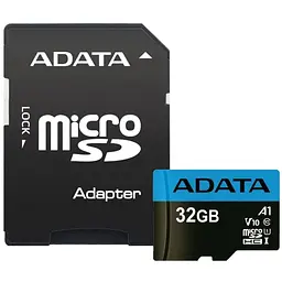 Карта пам'яті ADATA 32GB microSD class 10 UHS-I A1 Premier (AUSDH32GUICL10A1-RA1)