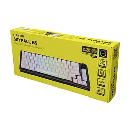 Клавіатура Hator Skyfall 65 Aurum Sterling RGB Wireless/Bluetooth/USB UA Black/White (HTK3160UA) - мініатюра 8