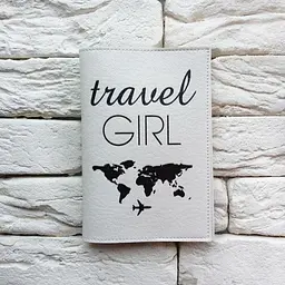 Обкладинка для паспорта Travel girl 3 (білий) - мініатюра 2
