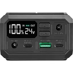 УМБ Sandberg 27000mAh Laptop DC12–24v 84W,100W PD, QC3.0, USB-A, 2xDC, 2xUSB-C, QI-10W, PowerThru - мініатюра 2