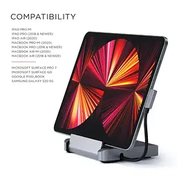 Підставка для ноутбука Satechi Aluminum Stand Hub Space Gray for iPad Pro (ST-TCSHIPM) - мініатюра 7