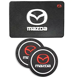 Набір антиковзних килимків для торпеди та підсклянника Mazda 3 шт