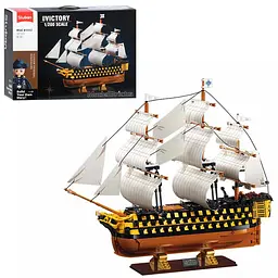 Конструктор SLUBAN M38-B1552 корабель Victory 1:200 фігурка 1075 дет кор. 45,5-33-12,5 см.