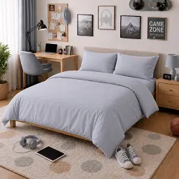 Дитяча постільна білизна TEENAGER Poplin Line Light Gray (2200012795903)