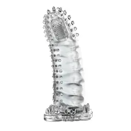 Насадка на пеніс Baile Brave Man Penis Sleeve, 14х4.2 см (прозорий)