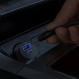 Автомобільний зарядний пристрій Baseus Circular Metal PPS Quick Charger 30W Support VOC CCYS-C01 Black - мініатюра 10