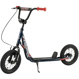 Дитячий самокат Corso 40х15х83-95 см Чорний 000231506