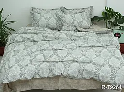Комплект постільної білизни з компаньйоном (R-T9261) Євро TAG tekstil pbe0036950 - мініатюра 1