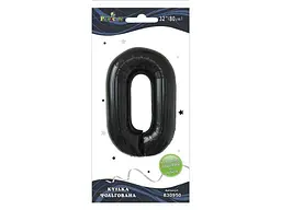 Кулька фольгована цифра PELICAN 32 (80 см) 1 0 чорна