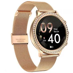 Розумний жіночий наручний смарт годинник Smart IQ Girl (Gold) - мініатюра 2