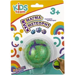Уцінка. Іграшка-антистрес Kids Team Куля магма-метеорит зелено-фіолетова (CKS-10693_4)  - мініатюра 2