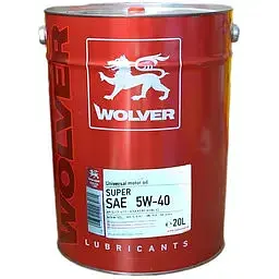Олива моторна Wolver Supertec 5W-40 API SN/CF 20 л (21910)