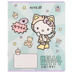 Зошит Kite Hello Kitty, 12 аркушів, лінія (HK25-234-1) - мініатюра 8