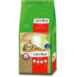 Наповнювач Cat’s Best Original для котячого туалету деревний 40 л/17.2 кг