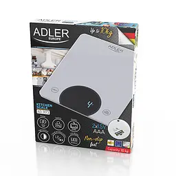 Кухонні ваги Adler AD 3173 до 10 кг похибка 1 г сірі - мініатюра 6