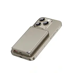 Зовнішній акумулятор Wiwu Ultra-Thin Series Power Bank 10000mAh Wi-P020 (3C) Grey (6976975611630) - мініатюра 8