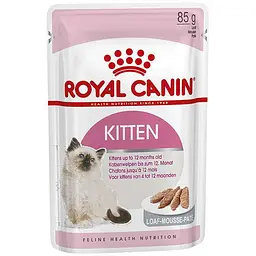 Уцінка. Набір вологого корму для кошенят Royal Canin Kitten Loaf паштет 1.02 кг (12 шт. х 85 г) - мініатюра 3