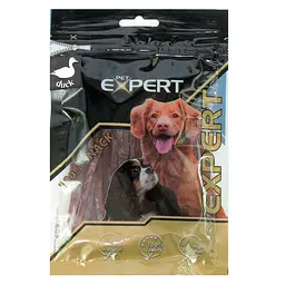 Ласощі для собак Expert, смужки із сушеного качиного м'яса, 10×0.3 см, 80 г