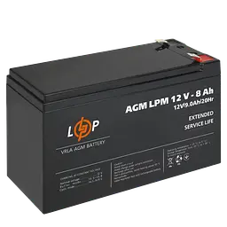 Акумулятор AGM LPM 12V - 8 Ah - мініатюра 4