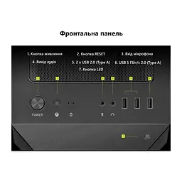 Комп'ютер Dragon Lucky Shadow Powered_by MSI (RTX 5060+R5 5600) Black / AMD Ryzen 5 5600 (3.5-4.4), 6 ядер / NVIDIA GeForce RTX 5060 / 32 ГБ (DDR4) / 1024 ГБ (SSD) - мініатюра 11