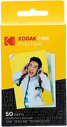 Фотопапір Kodak Premium ZINK Photo Paper 2x3" (50х77мм) 50 аркушів (RODZ2X350)