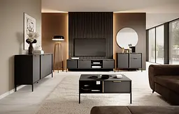 Комод Perfect Home Ларс / Lars 3-дверний 3D/153 Антрацит (PFH-091018) - мініатюра 8