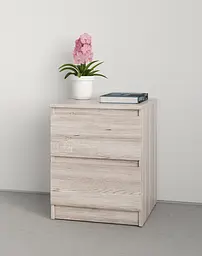 Приліжкова тумба MebelStar Нео 40x43x53 см Аляска сірий (MBS-1185)