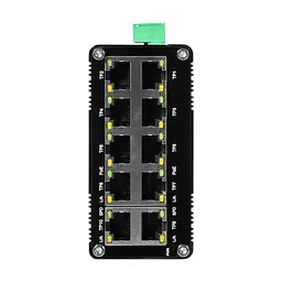 PoE-комутатор 10-портовий E-LINK LNK-IMC010GP з 8 портами PoE (73-00152) - мініатюра 2
