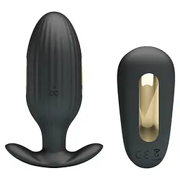 Анальна пробка Pretty Love Electric Shock Massager 9.2 см (чорний)