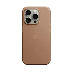 Чехол для Apple iPhone 15 Pro, FineWoven Case with MagSafe, коричневый, защитная накладка из материала FineWoven, противоударный, для iPhone, защита всего корпуса, поддержка беспроводной зарядки и MagSafe, (ARM71986) - мініатюра 6