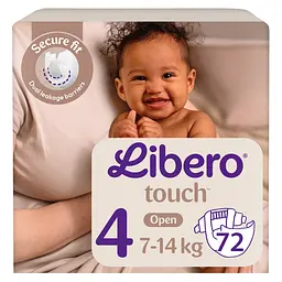Набір підгузки Libero Touch 4 (7-14 кг) 72 шт. (2 уп. по 36 шт.)